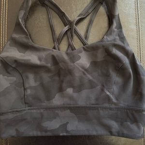 Womens Lululemon Grey Camo Sports Bra (USED)